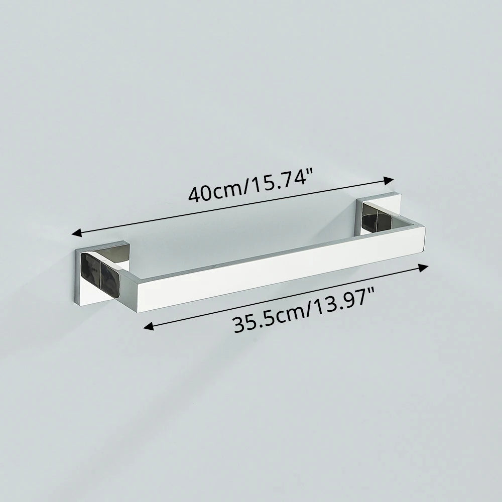 Bathroom Hardware Chrome Robe Hook Towel Rail Bar