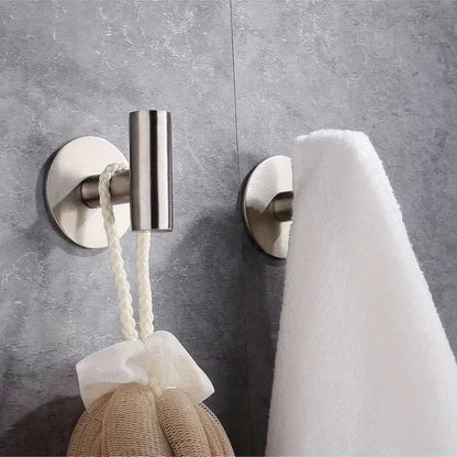 Stainless Steel Robe Hook Adhesive Wall Hook Towel
