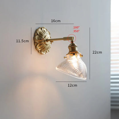 Iwhd Nordic Modern Led Wall Lamps Sconce Copper