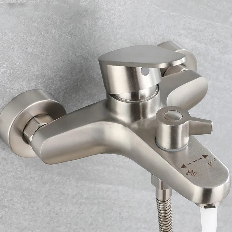 Bathroom Shower Faucet Stainless Steel Mixer Tap Cold