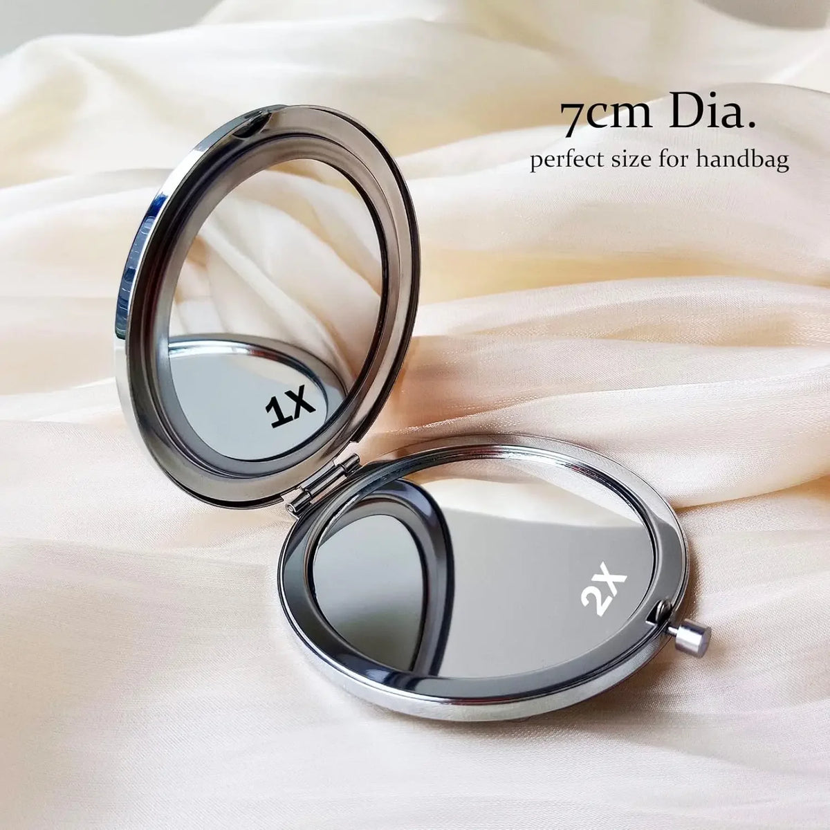 Compact Mirror 1x/2x Magnification Pocket Mirror Women 3inch