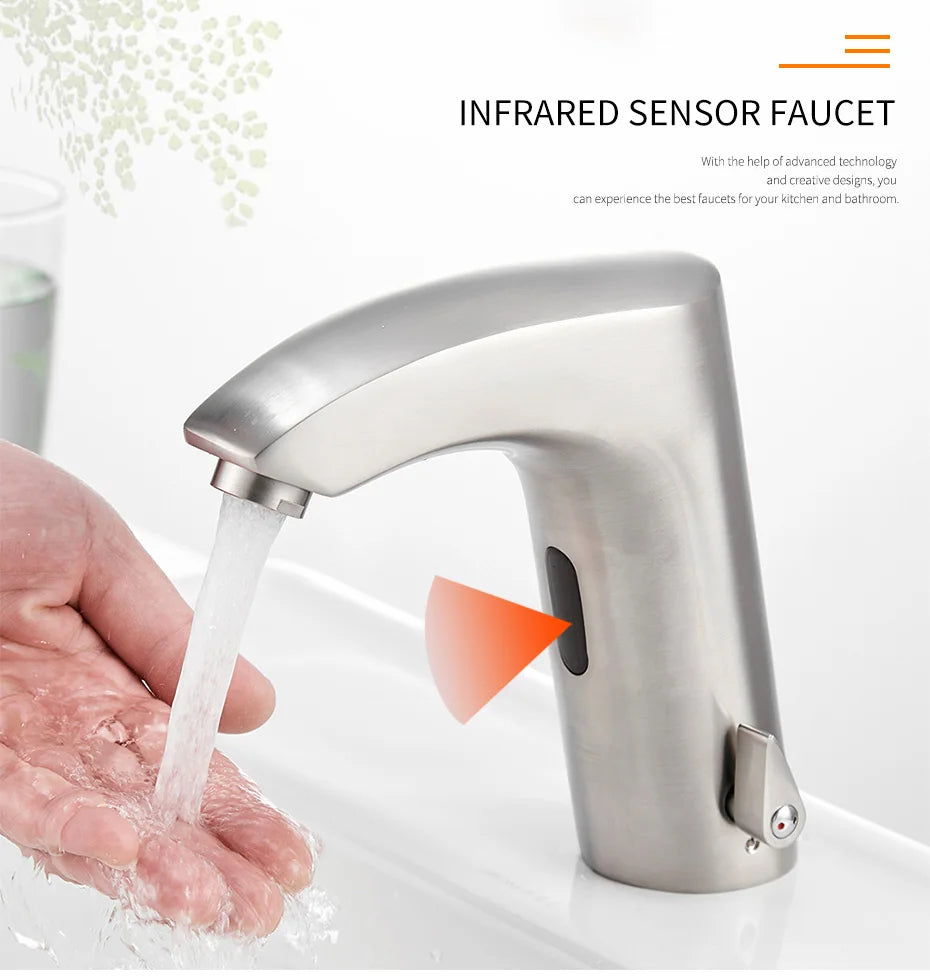Bathroom Faucet Electric Automatic Sensor Faucet Touchless Sink