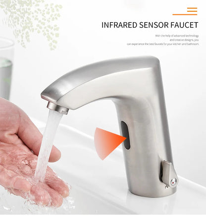 Bathroom Faucet Electric Automatic Sensor Faucet Touchless Sink