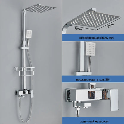 Brass Shower Faucets Bathroom Shower Mixer Crane Bidet