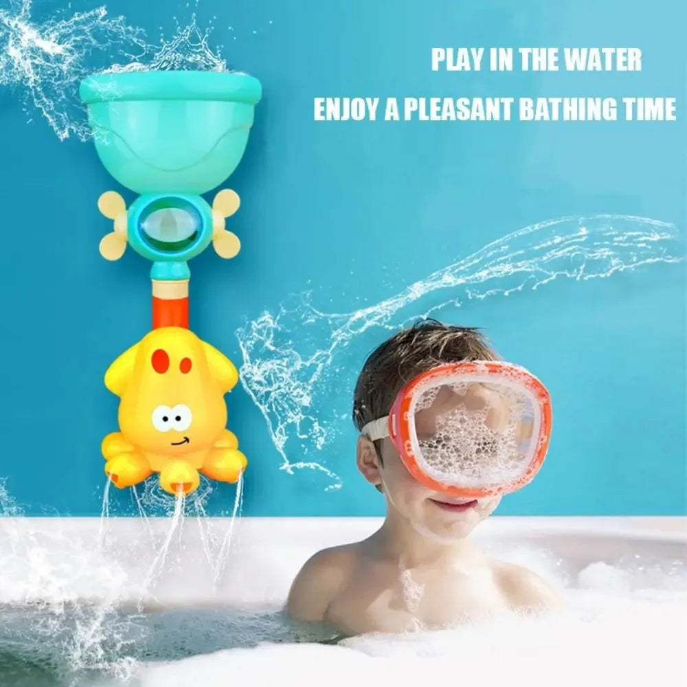 Baby Bath Toy Suction Cup Water Spinner &