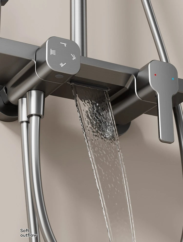 4-Way Rainlfall Showers System Wall Mounted Bathroom Shower