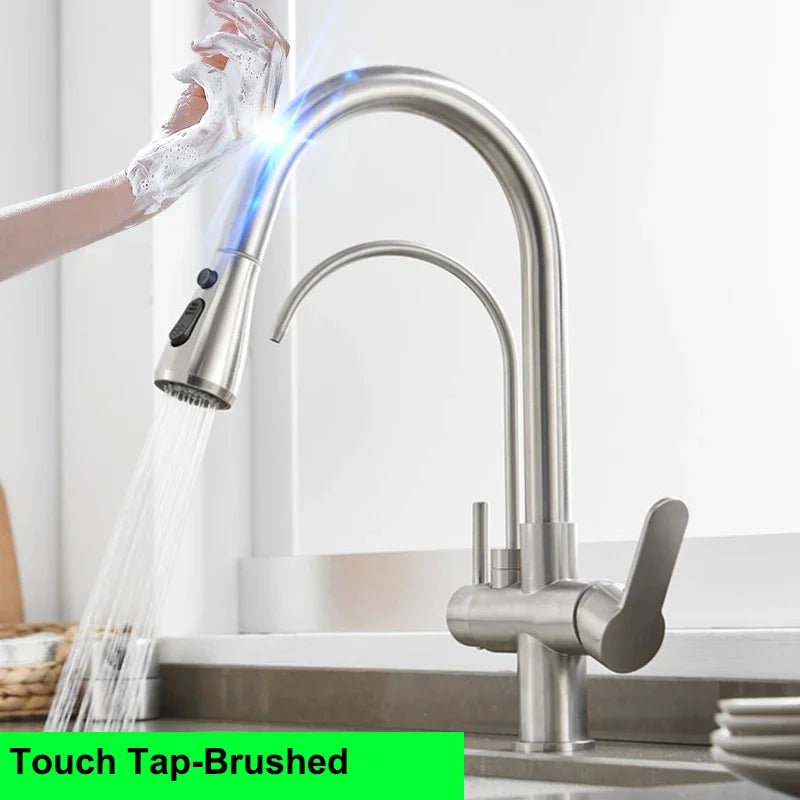Touch On Filtered Faucet Three Ways Cold Drinking