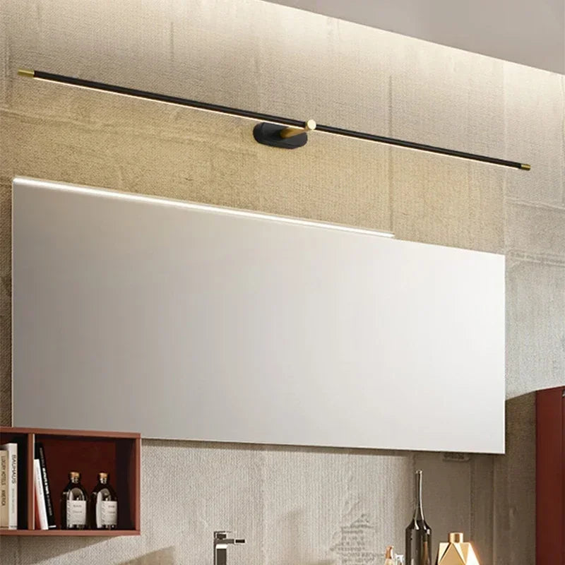 Nordic Slim Wall Sconce Lamp Bathroom Mirror Light
