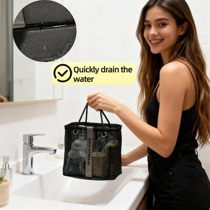 Large Mesh Shower Caddy Wide Mouth Quick Dry