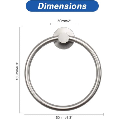 Bathroom Towel Ring Hook Hardware Storage Holder 304