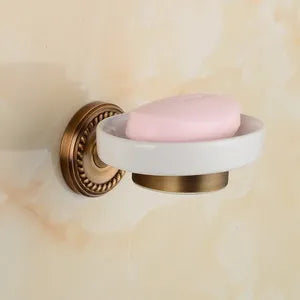 Solid Brass Bathroom Robe Hook Paper Holder Towel
