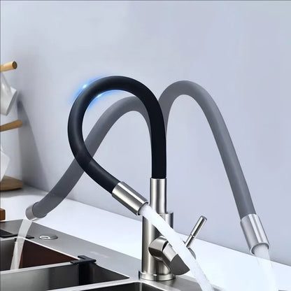 Rotatable Universal Bending Sink Cold Dual-Use Faucet 304