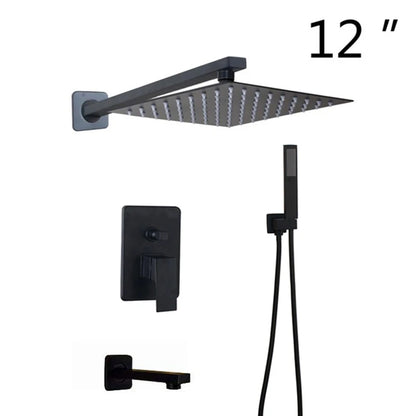 Kemaidi Bathroom 2-3 Way Shower Faucet Black 3-Functions