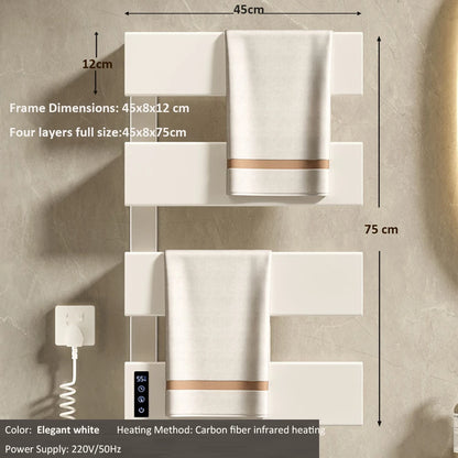 Oxg Electric Heated Towel Rack Wall Mounted Bathroom