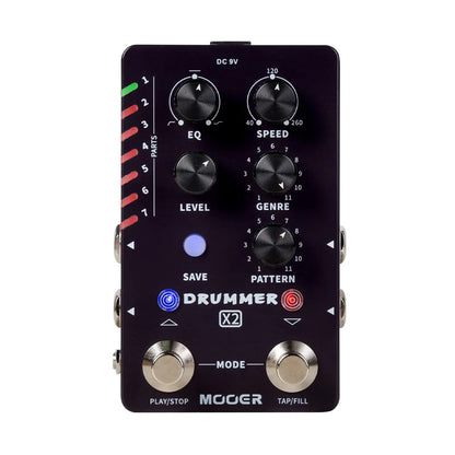 Mooer Drummer X2 Professional Stereo Multi Drum Machine