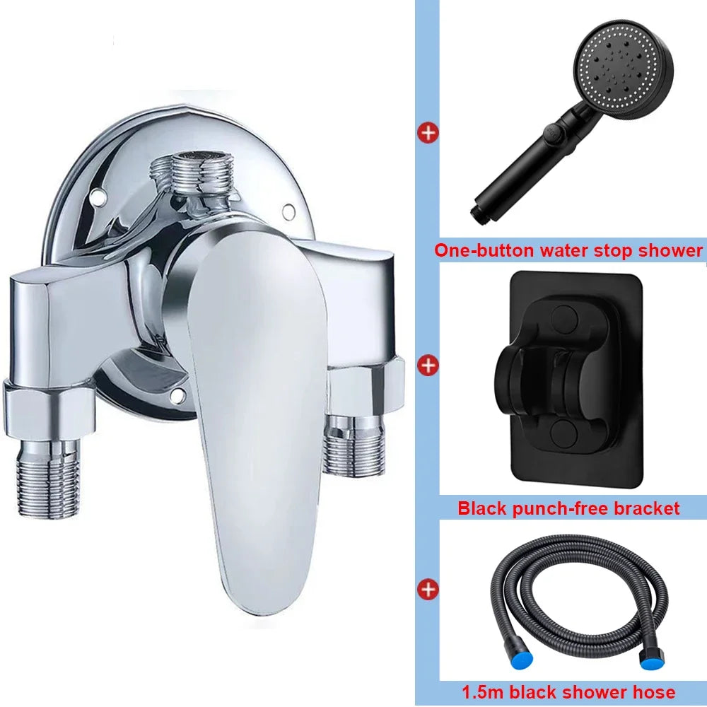 G1/2 Bathtub Shower Faucet Cold Water Mixing Valve