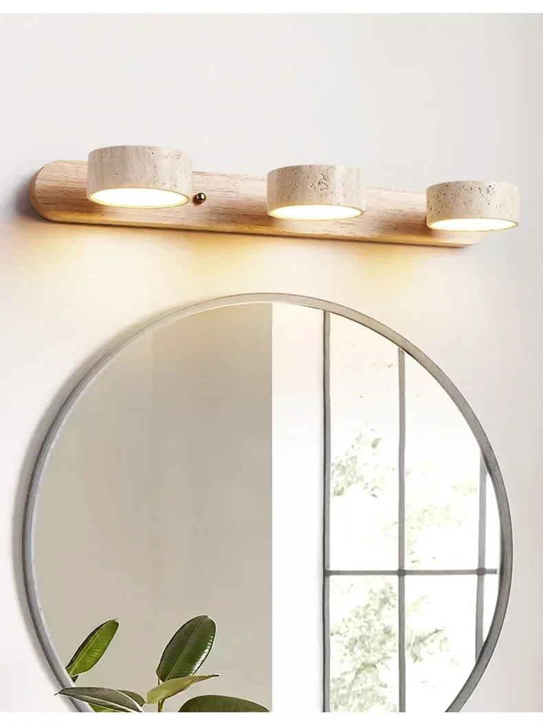 Spanish Natural Limestone Double-Sided Wall Lamp Creative