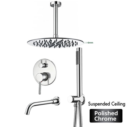 Bathroom Faucet Shower Mixer Tap Spout Black Solid