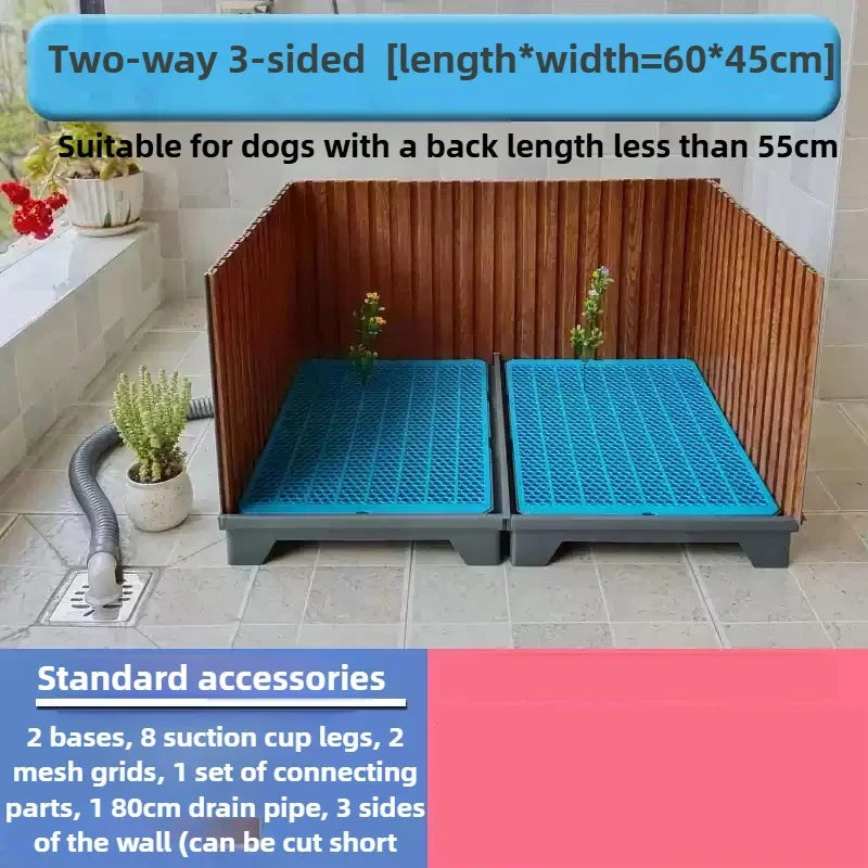 Flush Dog Toilet 28cm Enclosing Wall Large Dog