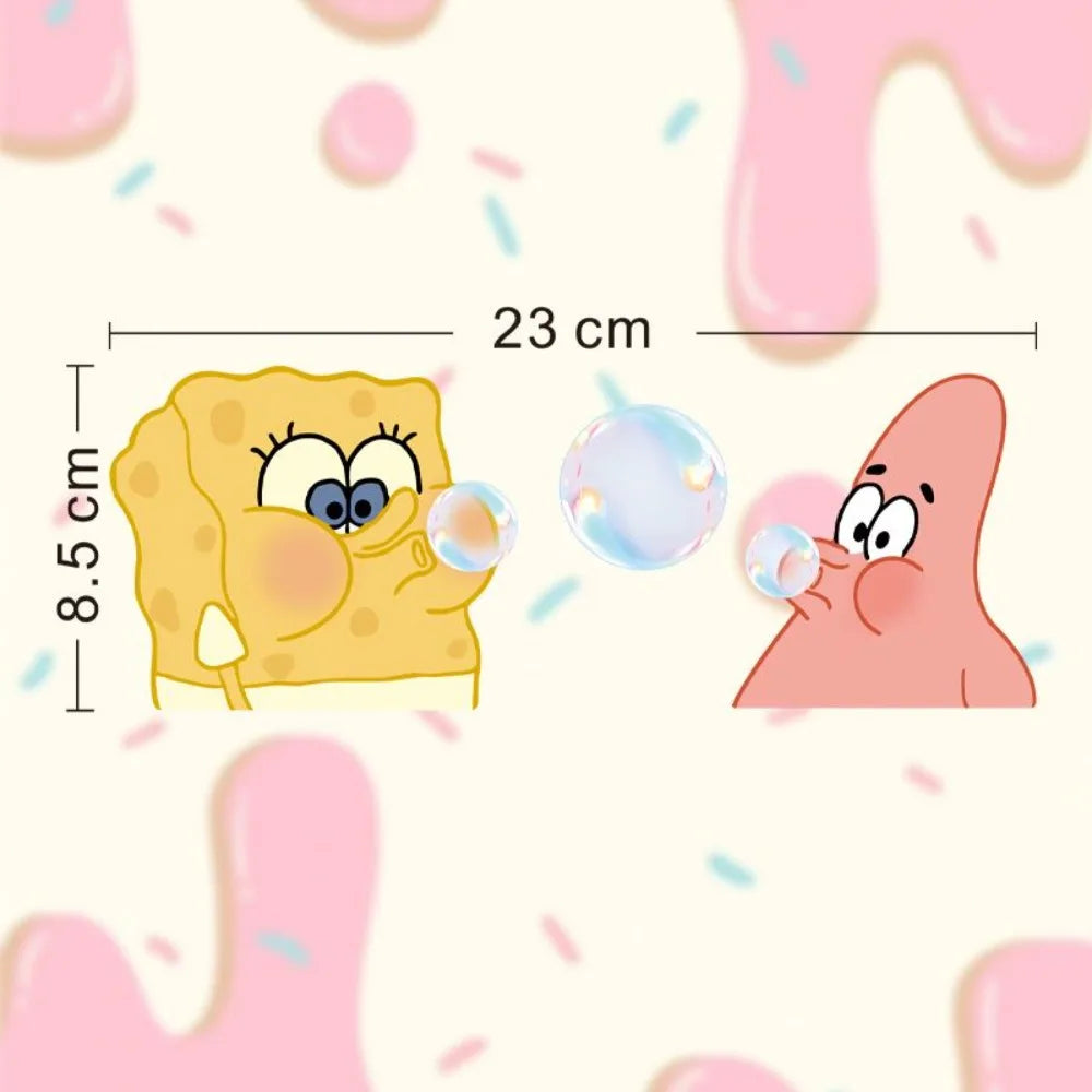 Spongebob Bathroom Mirror Decals Self-Adhesive Vinyl Stickers