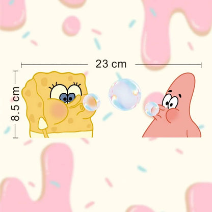 Spongebob Bathroom Mirror Decals Self-Adhesive Vinyl Stickers