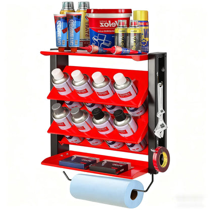 Spray Can Holder Wall Mount Storage Rack Heavy
