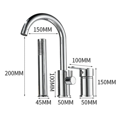 Bathroom Bathtub Shower Faucet Swivel Tub Spout Handhold