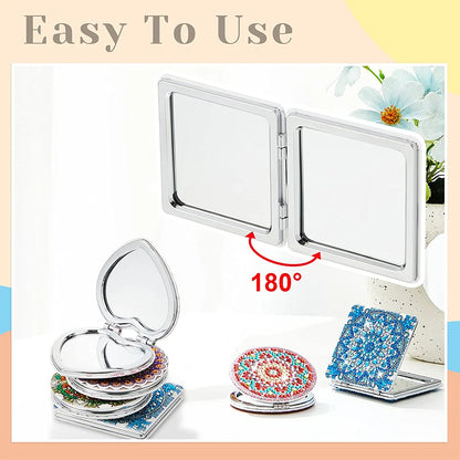 Diy Diamond Art Mosaic Makeup Mirror Cross Stitch
