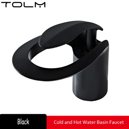 Tolm Waterfall Basin Faucet Water Tap Chrome Bathroom
