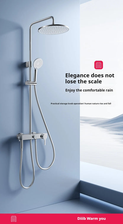 Diiib Large Panel Rain Shower Stainless Steel Combination