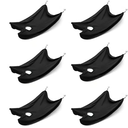 1-6pcs Men Beards Shaving Aprons Creative Wall Mirror