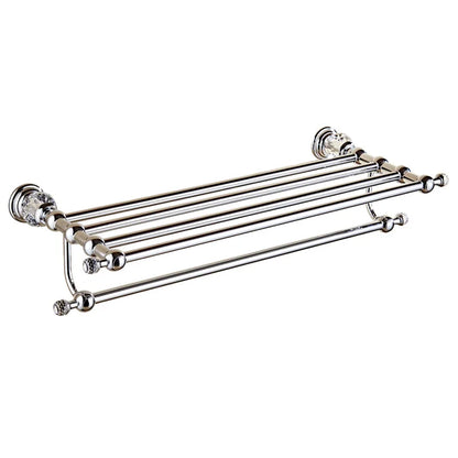 Luxury Crystal Silver Bathroom Chrome Polished Brass Bath
