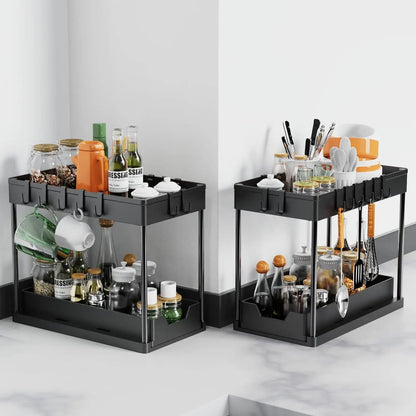 Under Sink Organizers Tier Under Bathroom Cabinet Holder
