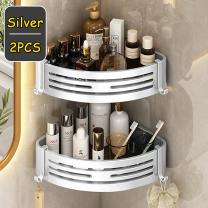 Corner Shower Caddy Adhesive Drilling Installation Options