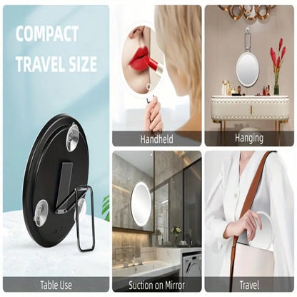 10/20/30x Magnifying Mirror Led Light Tweezers 360 Degrees