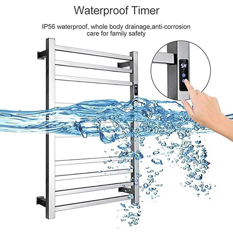 Oxg Towel Warmer Built-In Timer Wall Mounted Electric