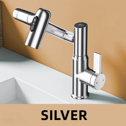 Digital Display Led Basin Faucet 360 Rotation Multi-Function