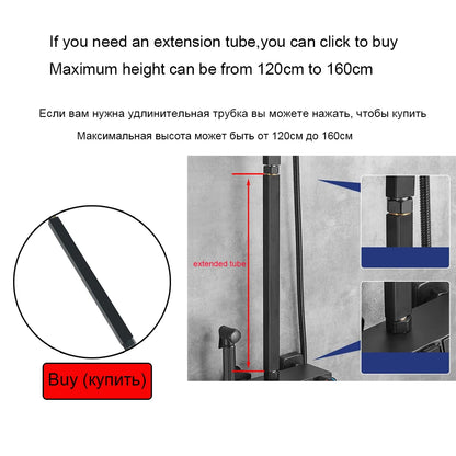 Matte Black Shower Faucet Rainfall High Quality All