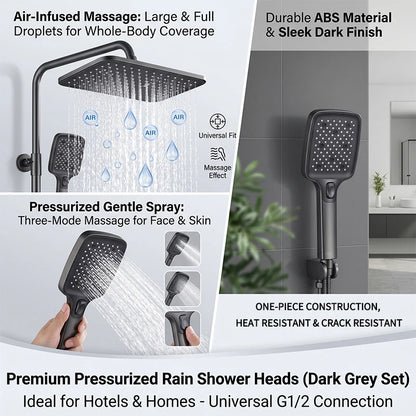 Air Boost High Pressure Large Overhead Rain Shower