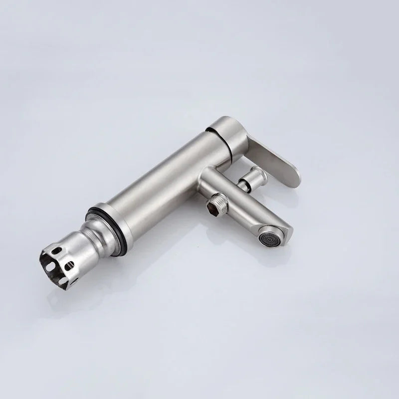 Cold Water Bathroom Basin Faucet Shower Head Shampoo