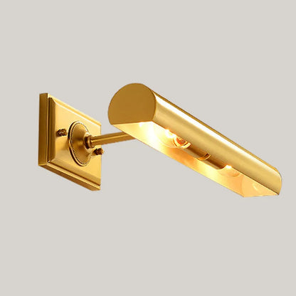 Brass Mirror Front Light Retro Bathroom Vanity Wall