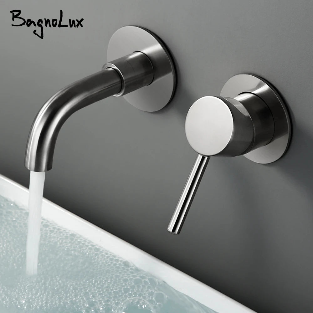 Bagnolux Ronda Stainless Steel Solid Brass Trim Taps
