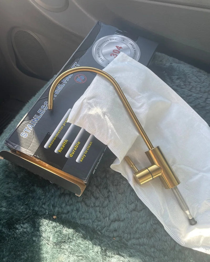 Kktnsg Water Purifier Faucet Brushed Gold Faucet Osmosis