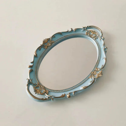 Oval Shape Decorative Wall Mirror Glass Material French