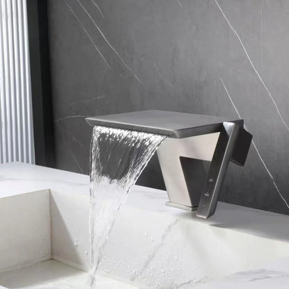 Waterfall Basin Cold Mixer Crane Faucet Copper Hotel