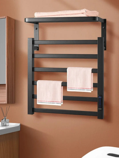 Metal Electric Heated Towel Rail Smart Disinfection Thermostat