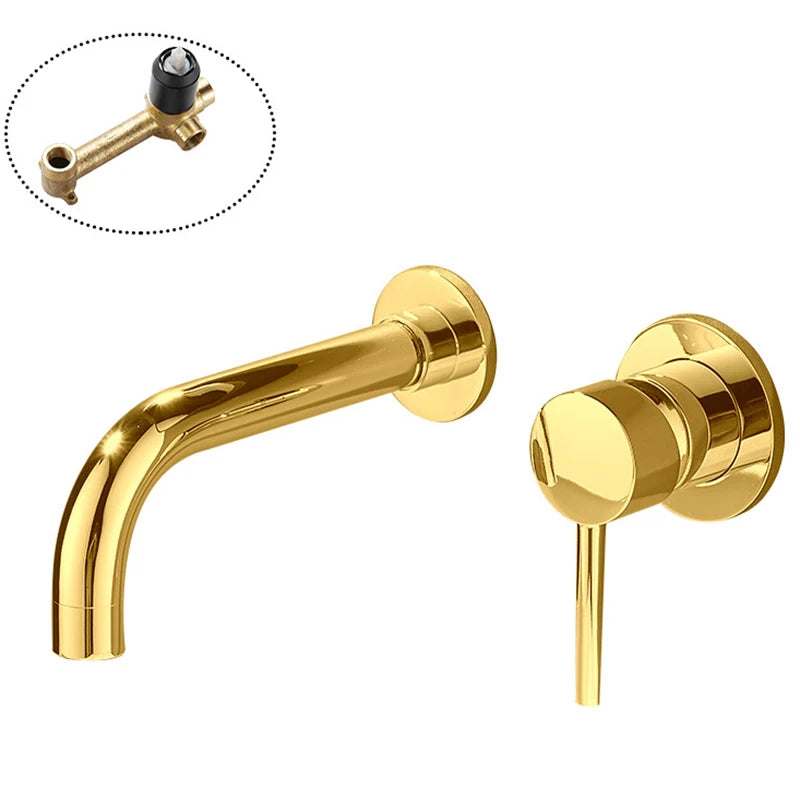 Basin Sink Faucet Bathroom Mixer Tap Wall Faucet