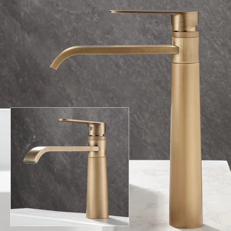 Basin Faucets Antique Bronze Bathroom Faucet & Cold