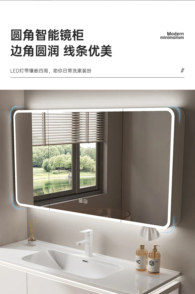 Led Light Ensuite Bathroom Cabinet Basin Designs Mirror