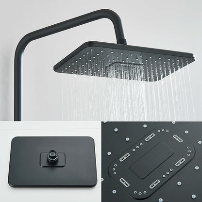 Hole Input Bathroom Shower Faucet Rainfall Head Shower
